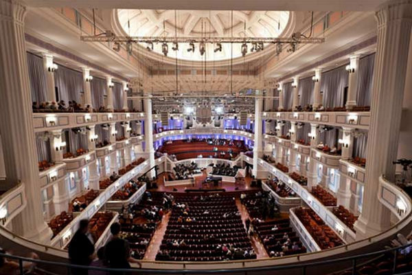 Interior of the Palladium concert hall. Photo by Zach Dobson.