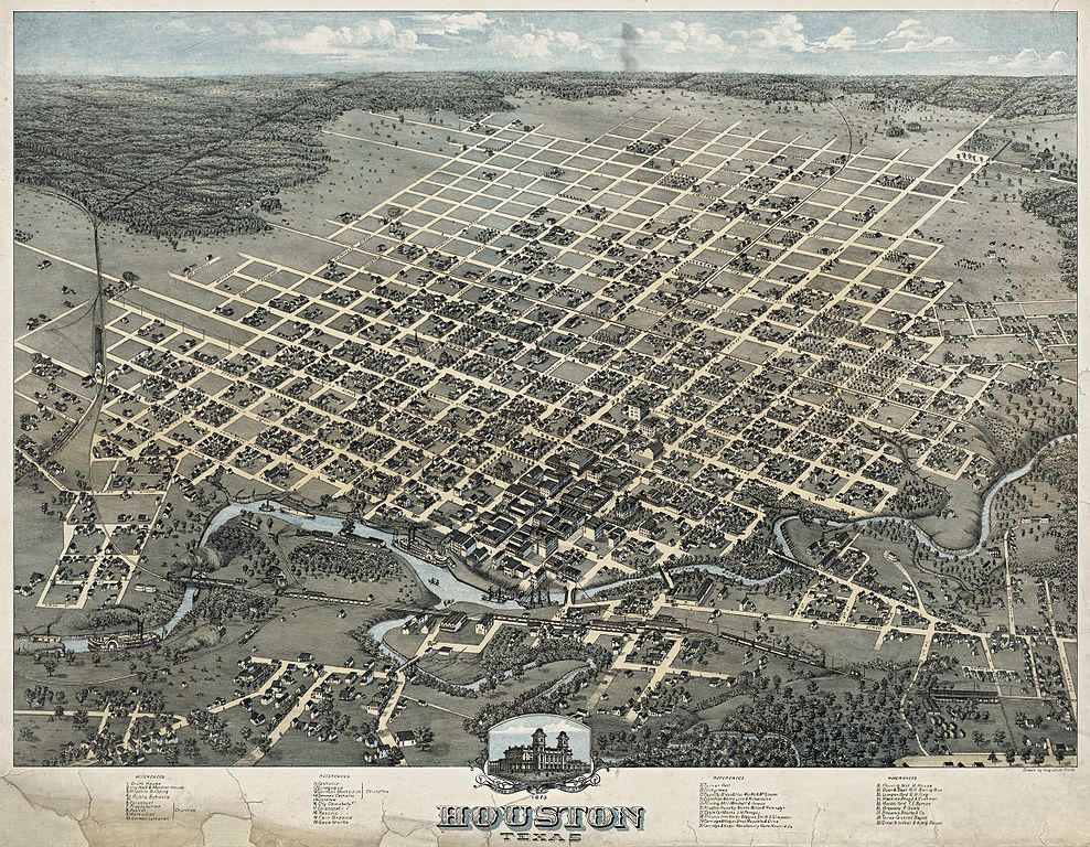 Houston Map - 1873