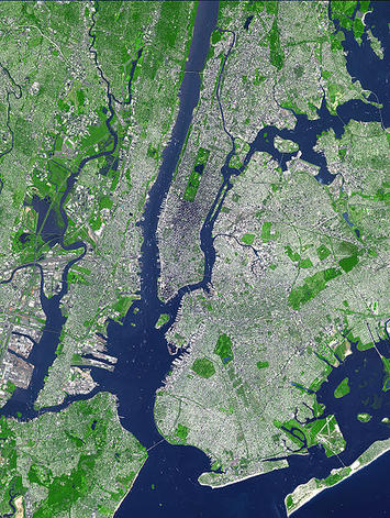 Aerial View of New York City