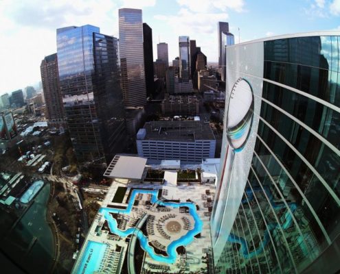 Texas Shaped Pool at the Houston Marriott