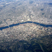 Aerial view of Portland, Oregon