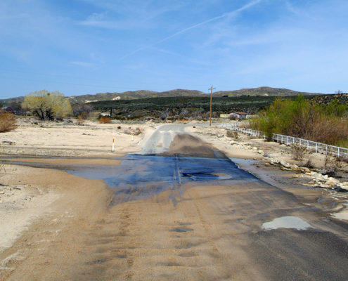 Damaged Road, Inland California