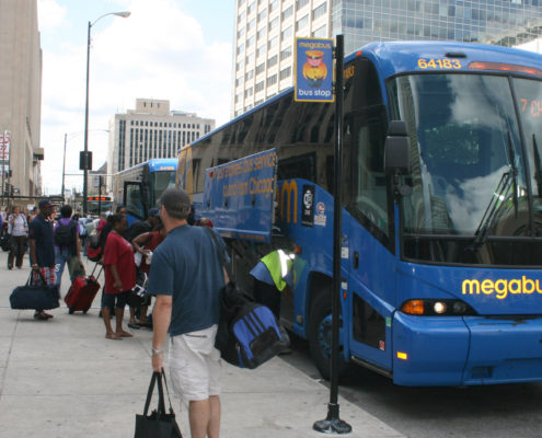 Megabus Stop in Chicago, photo credit: Jeramey Jannene via Flickr: