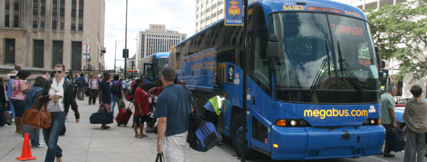 Megabus Stop in Chicago, photo credit: Jeramey Jannene via Flickr: