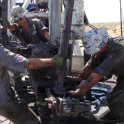 Drilling roughnecks, photo credit National Institute of Occupational Safety and Health