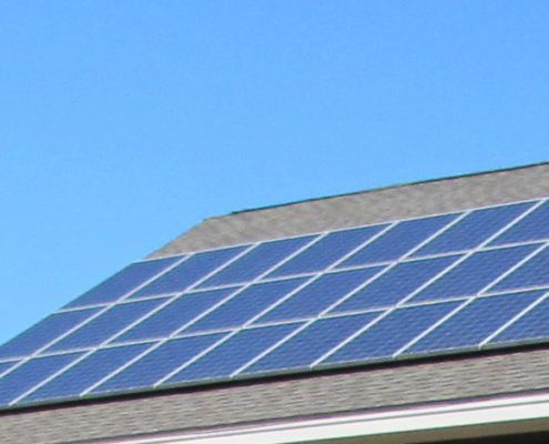 Residential rooftop solar panels