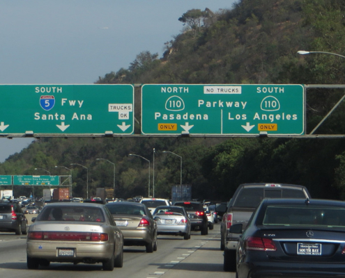 Interstate 110 in Lost Angeles