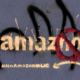 anti Amazon graffiti, seen in New York