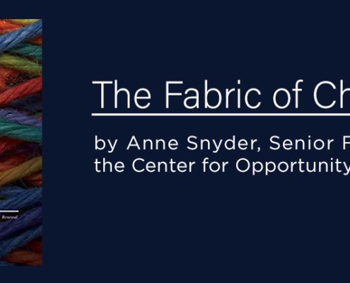 The Fabric of Character, a new book by Anne Snyder