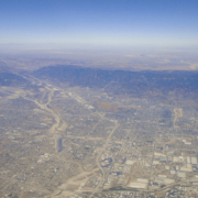 Greater Los Angeles area aerial view