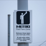 Houston METRO transit sign