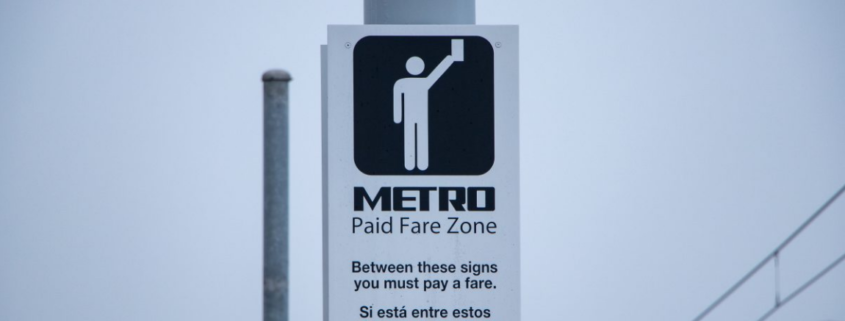 Houston METRO transit sign