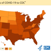 CDC map of COVID-19 Cases