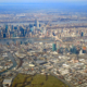 View of NYC midtown and Queens, a densely populated area