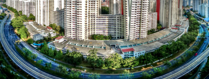 Urban high rise housing in Singapore