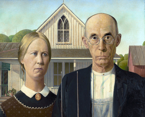 American Gothic, a painting by Grant Wood