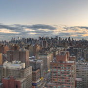 Southern Manhattan at sunset