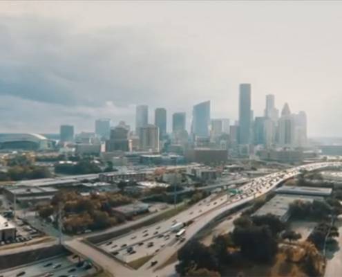Aerial view of Houston, Texas