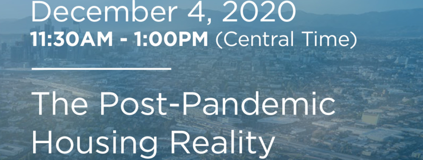 Post-pandemic Housing Reality webinar