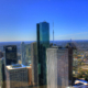 Houston's downtown, looking outward toward suburbs
