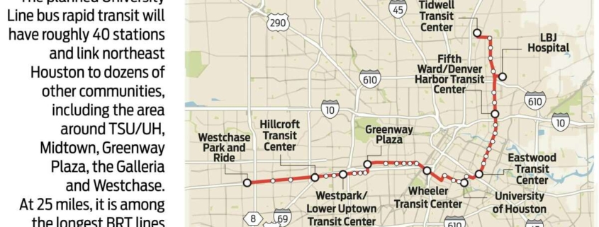 Houston's proposed University Line, Metro Transit