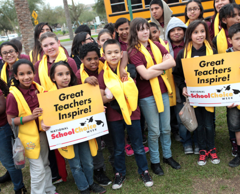 School Choice Week – students supporting Teachers